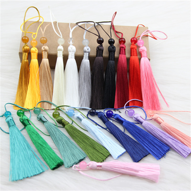 10pcs 폴리 에스터 실크 술 프린지 7cm 북마크  - Tassel Fringe Trim 리뷰 및 가격