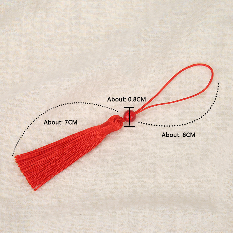 10pcs 폴리 에스터 실크 술 프린지 7cm 북마크  - Tassel Fringe Trim 리뷰 및 가격