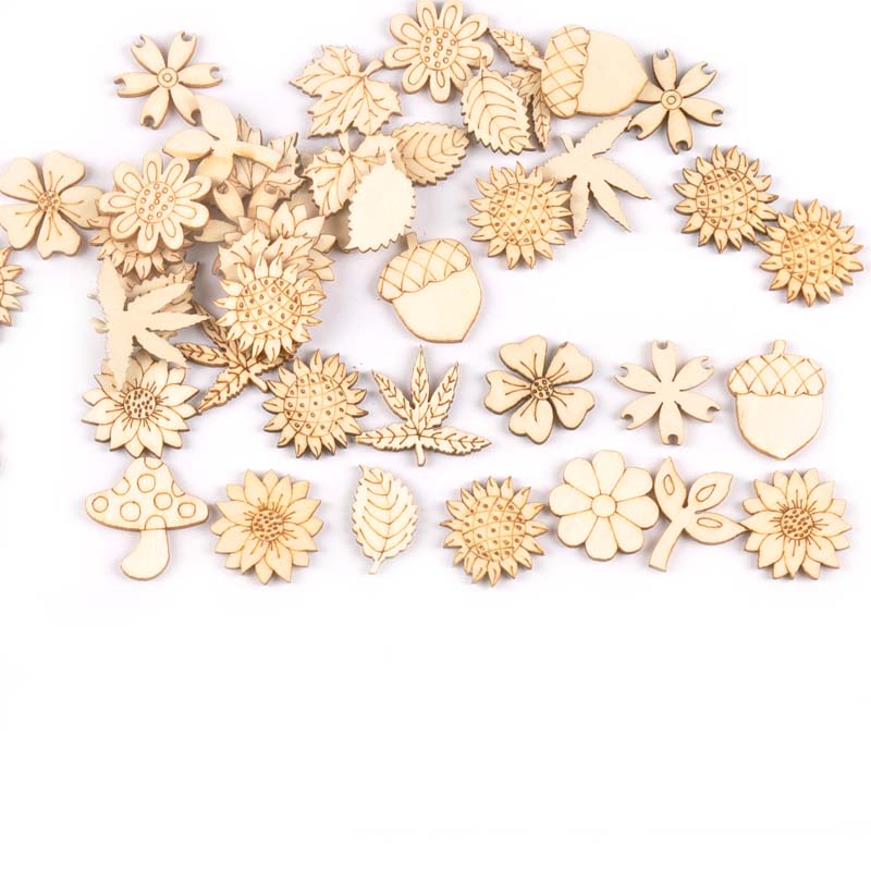 천연 나무 해바라기 잔디 스크랩북 공예품, 가정 장식용 - Craft Embellishments 리뷰 및 가격