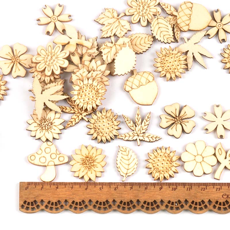 천연 나무 해바라기 잔디 스크랩북 공예품, 가정 장식용 - Craft Embellishments 리뷰 및 가격