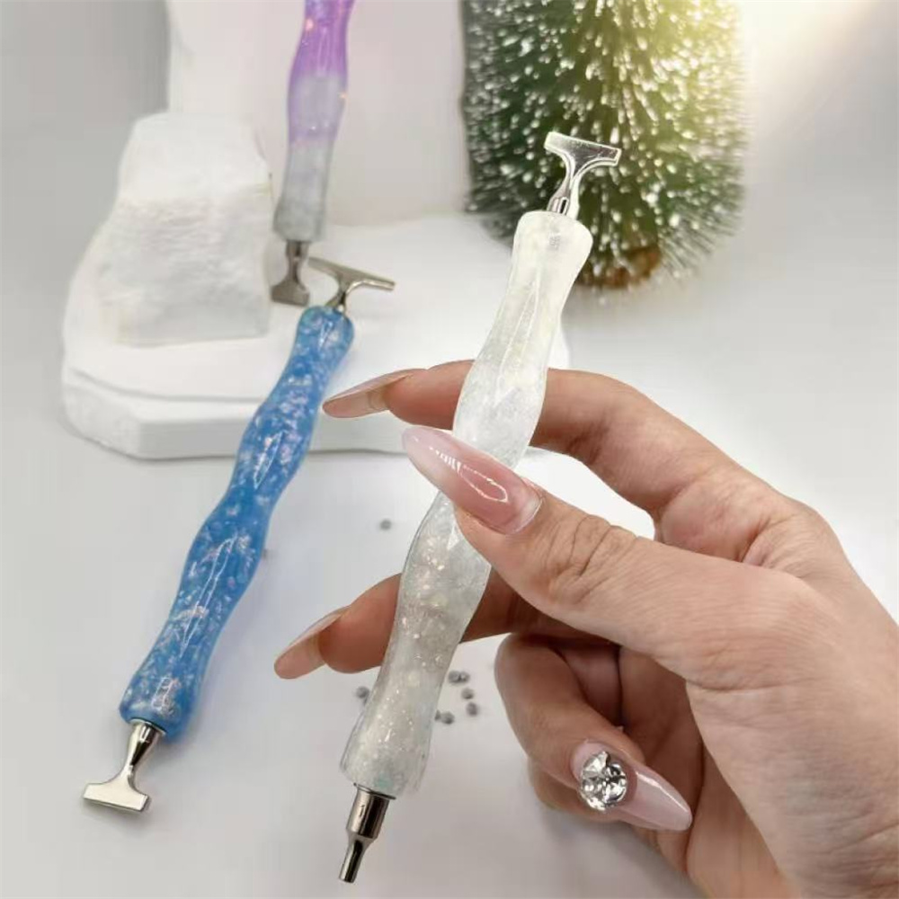 새로운 웨이브 레진 다이아몬드 페인팅 펜, 나사형 광택 - Embroidery Embellishments 리뷰 및 가격