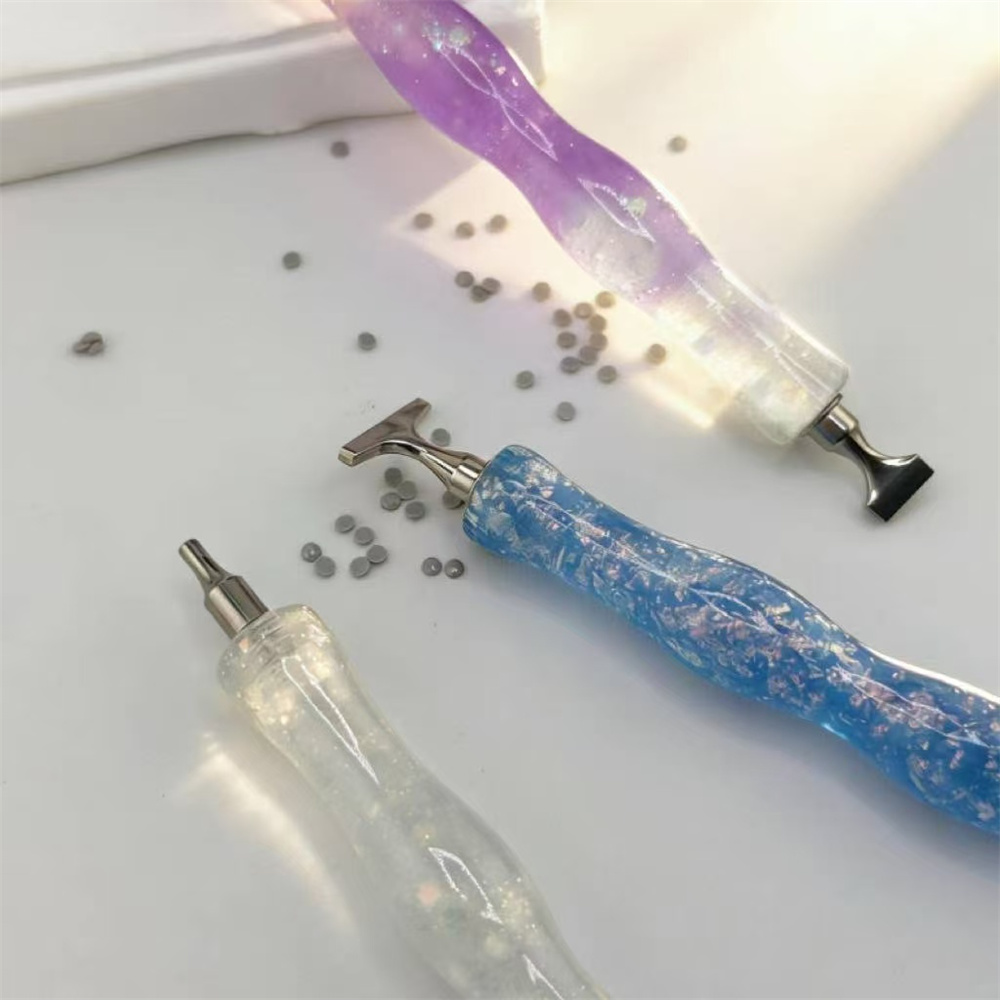 새로운 웨이브 레진 다이아몬드 페인팅 펜, 나사형 광택 - Embroidery Embellishments 리뷰 및 가격