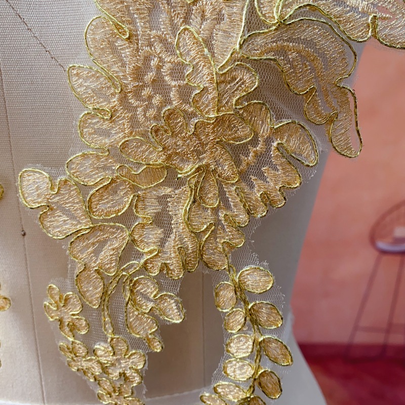 웨딩 DIY 공예 장식용 금색 레이스 트림 바느질 액세 - Craft Embellishment 리뷰 및 가격