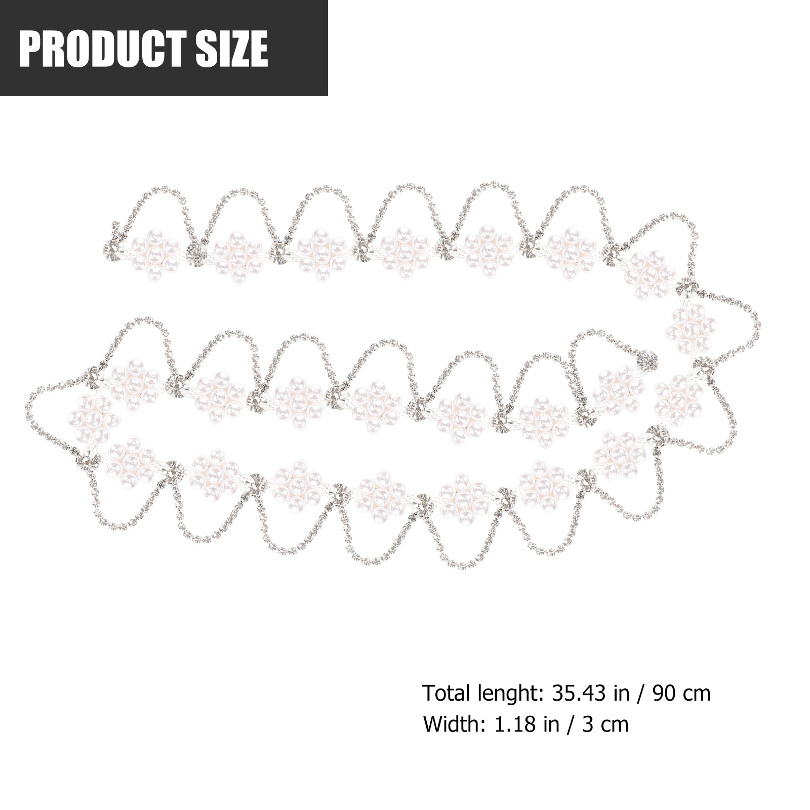 프리미엄 라인스톤 펄 체인 트림 - DIY 의류, 헤어 - Craft Embellishment 리뷰 및 가격