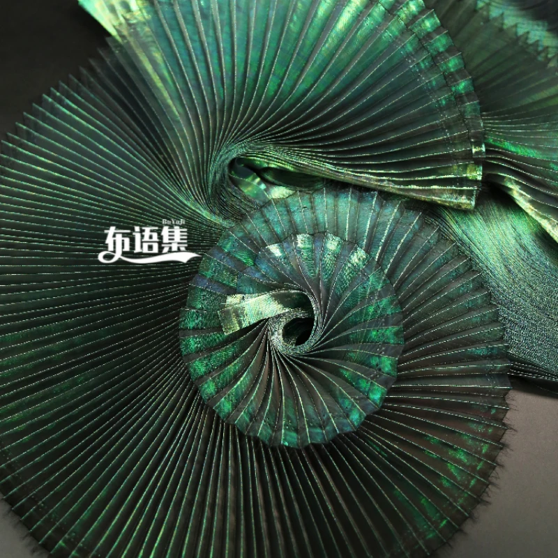 오르간 플리츠 원단 환상적인 색상 창의적인 패션 디자인 - Crystal Mesh Fabric 리뷰 및 가격