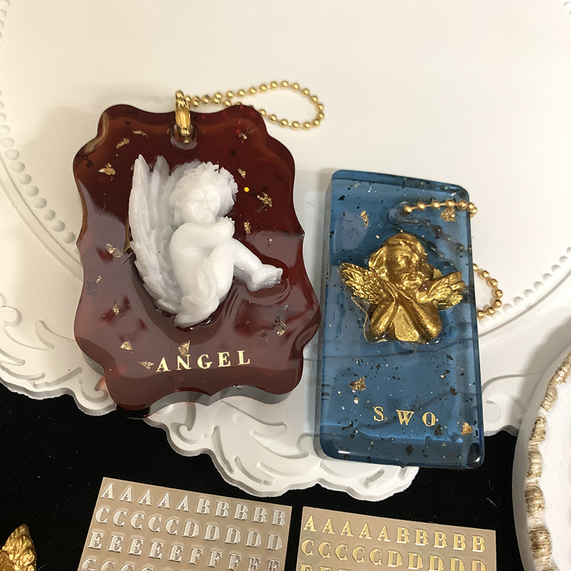 2개입 금속 알파벳 장식 글자 골드 실버 레진 장식품  - Craft Embellishment 리뷰 및 가격