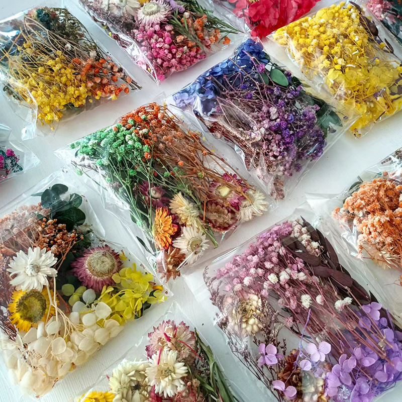 다양한 건조 꽃 세트 1팩 DIY 공예 홈 웨딩 장식  - Craft Embellishment 리뷰 및 가격